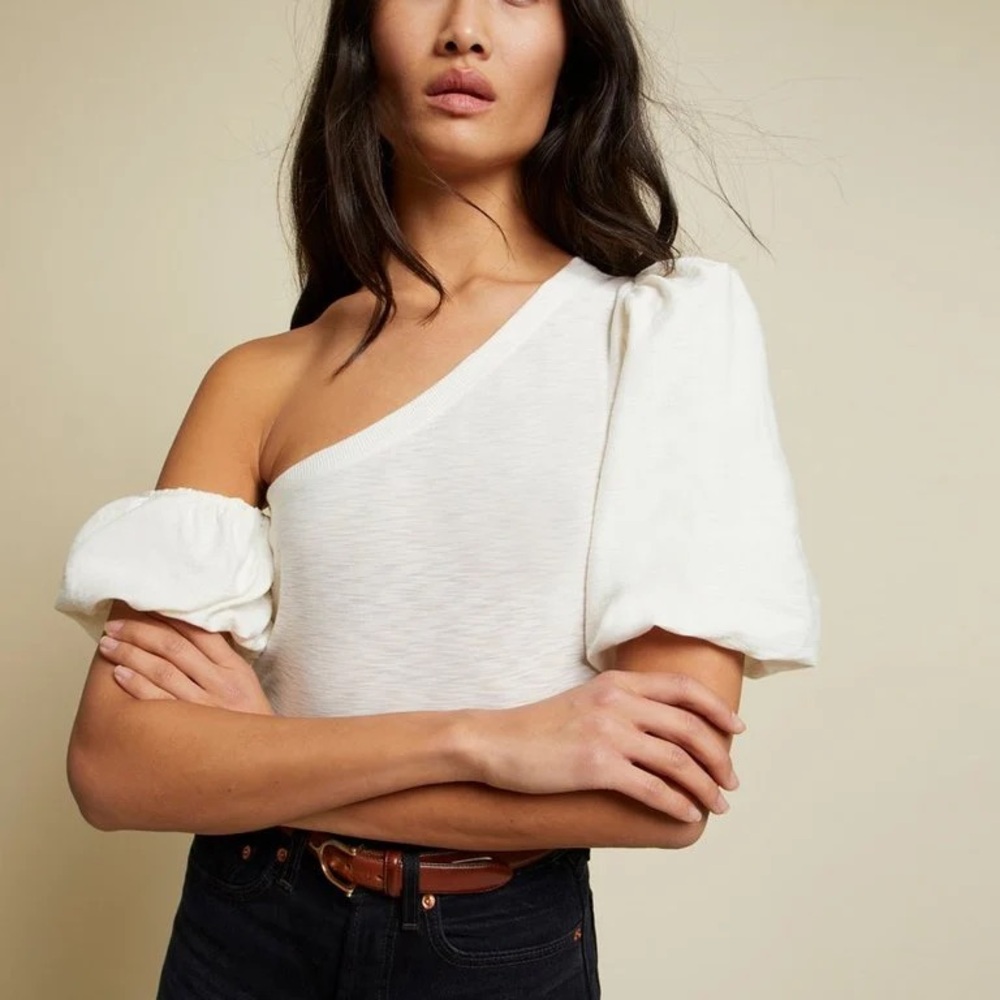 Off white asymmetrical top - Nation LTD Daphne